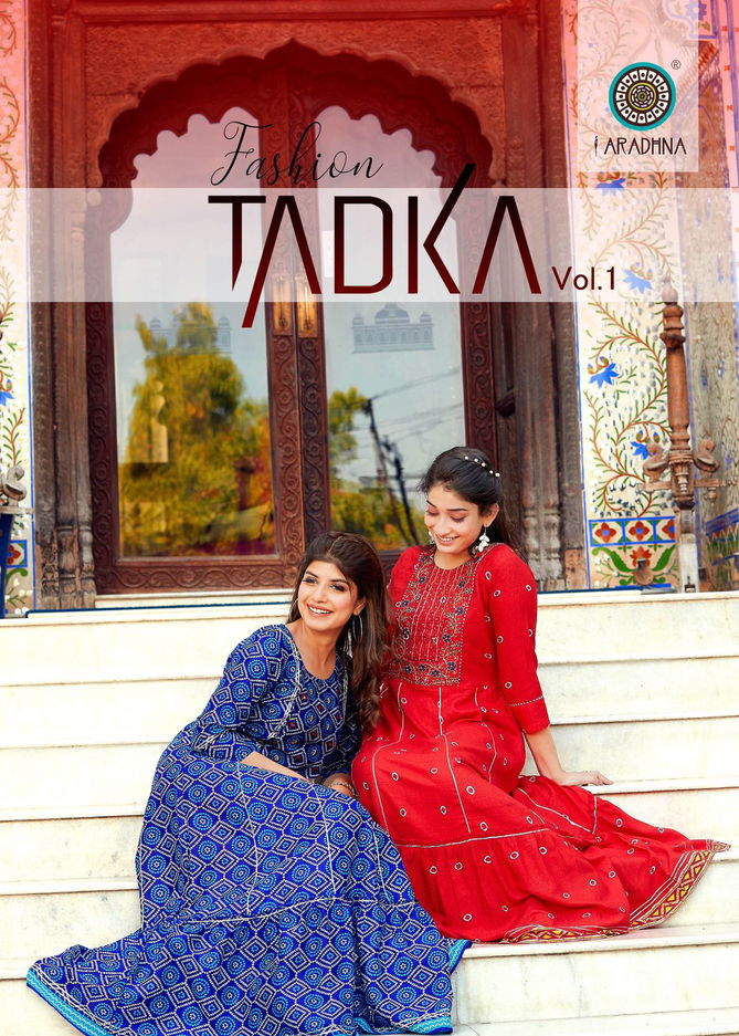 Aradhna Fashion Tadka Vol 1 Festive Wear Wholesale Anarkali Kurtis
